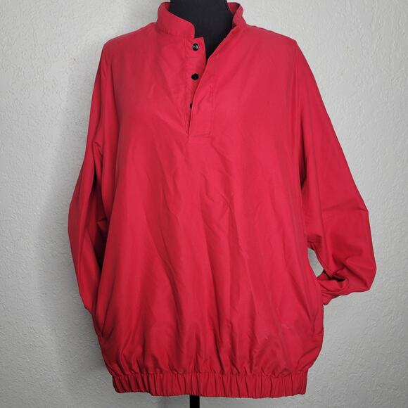 FootJoy FJ Mens Golf Long Sleeve 1/4 Button Down Windbreaker Pullover Jacket✨️M - Picture 14 of 14